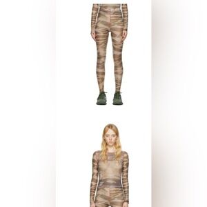 Diesel Tan Long sleeve T-shirt and Leggings Set